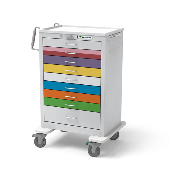 9 Drawer X Tall Pediatric Cart Uxglu 9peds Waterloo Healthcare