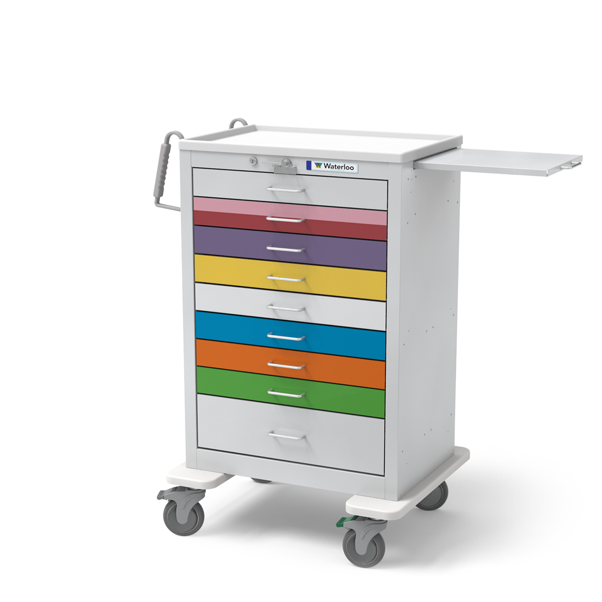 Waterloo Healthcare 9Drawer Tall PEDIATRIC Cart (UXGLU9PEDS)