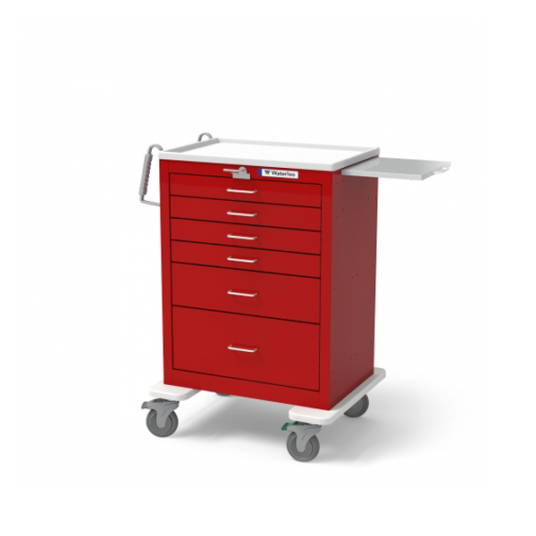 6Drawer Tall Emergency Cart (UTRLU333369RED) Waterloo Healthcare