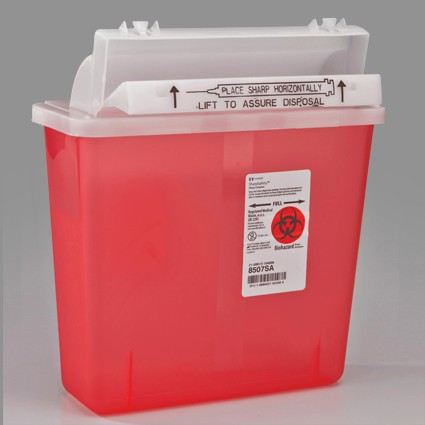 5 QT Kendall Sharps Container PKENDALL5BIN